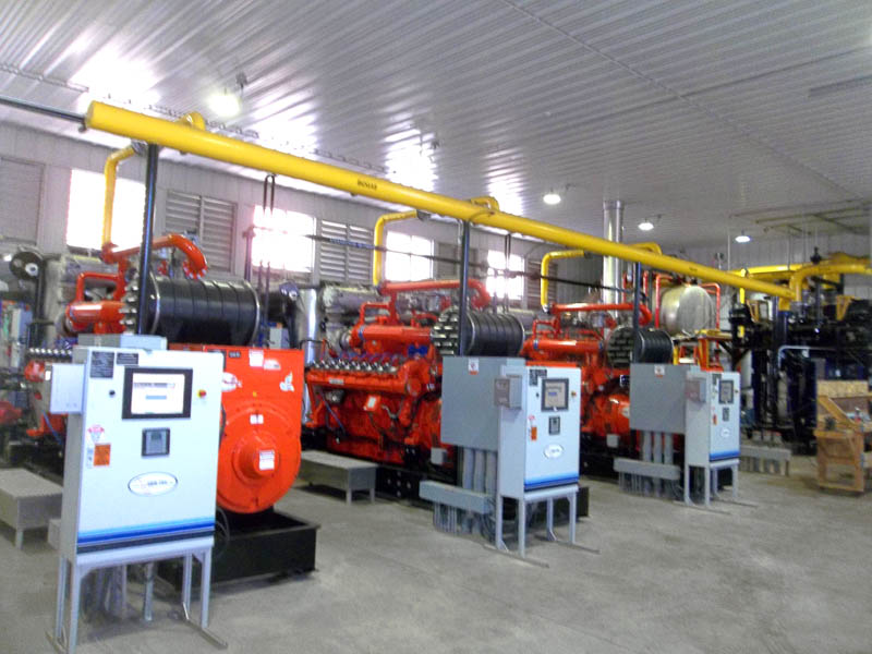 Series of electricity generators at District 45 Dairy, MN
