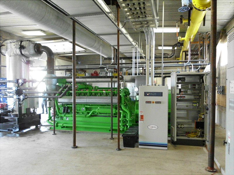 interior of room with anaerobic digester equipment