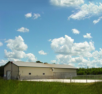 Exterior of digester and outbuildings at Gordondale Dairy, WI
