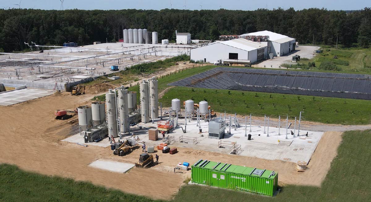 BioTown Biogas is headquartered in Reynolds, Indiana. (photo courtesy of BioTown Biogas)